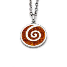 Laden Sie das Bild in den Galerie-Viewer, DUR Schmuck: Anhänger "Bernsteinsandspirale 2.0" mit Bernstein P3770