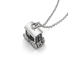 Laden Sie das Bild in den Galerie-Viewer, DUR Schmuck: Anhänger "Badekarren Norderney" mit Lavasand P4209