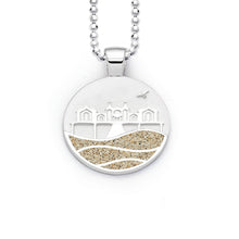 Laden Sie das Bild in den Galerie-Viewer, DUR Schmuck: Anhänger "Strandwellen" Seebrücke Sellin, mit Strandsand, P4231