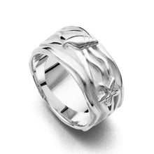 Laden Sie das Bild in den Galerie-Viewer, DUR Schmuck: Ring "Strandwellen", 925er Silber, R4484
