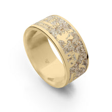 Laden Sie das Bild in den Galerie-Viewer, DUR Schmuck: Strandring "Göhren / Rügen" der Göhren-Ring mit Strandsand, vergoldet R5386