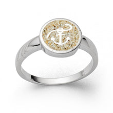 Laden Sie das Bild in den Galerie-Viewer, DUR Schmuck: Ring "Hoffnung" mit Strandsand R5580
