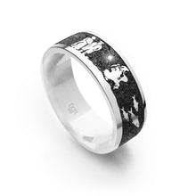 Laden Sie das Bild in den Galerie-Viewer, DUR Schmuck: Nachtring "Mönchgut" schmal 7 mm der Mönchgutring mit Lavasand R5626