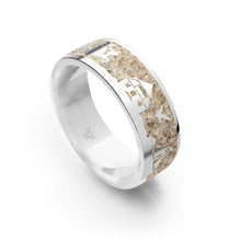 Laden Sie das Bild in den Galerie-Viewer, DUR Schmuck: Strandsandring "Göhren" schmal 7 mm der Göhrenring mit Strandsand R5627