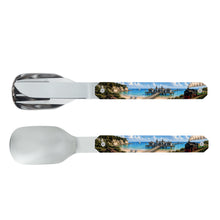 Laden Sie das Bild in den Galerie-Viewer, Akinod Besteck  Rügen mit Messer, Gabel und Löffel aus Edelstahl und Rügen-Panorama
