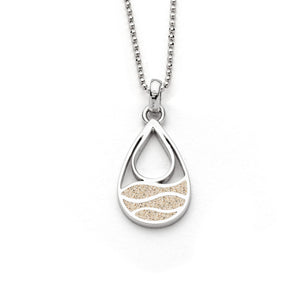 DUR Schmuck: Kette "Strandwellen" mit Strandsand, K3040