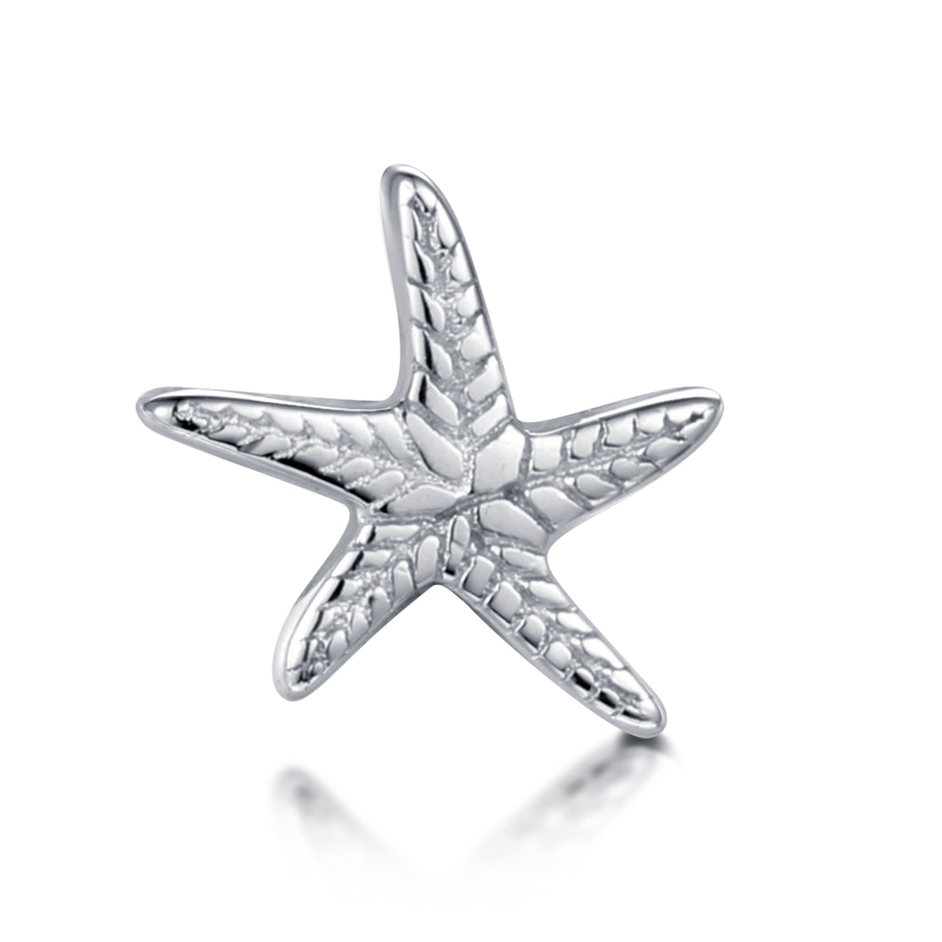 Inselsilber: Charm “Seestern“, Mini-Einlage für befüllbare Anhänger,  925er Sterlingsilber, KA69