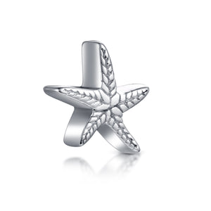 Inselsilber: Charm “Seestern“, Mini-Einlage für befüllbare Anhänger,  925er Sterlingsilber, KA69
