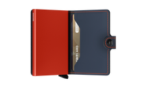 Laden Sie das Bild in den Galerie-Viewer, SECRID: Miniwallet, Portemonnaie, Wallet, Kartenetui, matte Night-Blue &amp; Orange
