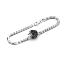 Laden Sie das Bild in den Galerie-Viewer, DUR Schmuck: Bead &quot;Schaf&quot; mit Lavasand, F412 auf Armband
