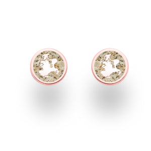 Ohrring "Rügen" 9 mm Strandsand rosé vergoldet
