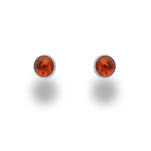 Ohrstecker "Bernstein 5 mm"