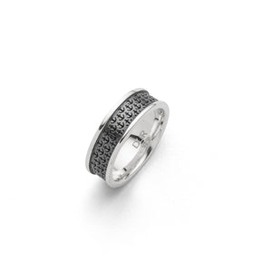 DUR Schmuck: Ring "Ankerplatz" 7 mm, oxidiert, R6012