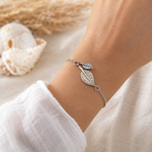 Laden Sie das Bild in den Galerie-Viewer, DUR Schmuck: Armband "Leaf" mit Strandsand, Edelstahl, STB1001SA
