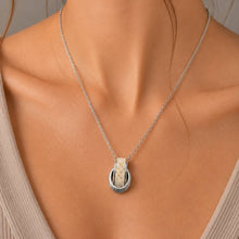 Laden Sie das Bild in den Galerie-Viewer, DUR Schmuck:Kette "Twinfinity", 26 mm, mit Strandsand, Edelstahl, STN1014SA
