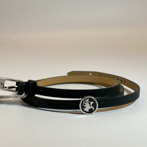 DUR Schmuck: Armband, Lederarmband schwarz mit Lavasandelement A1598