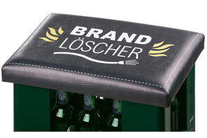 Bierkasten Sitzpolster, Sitzkissen, Abdeckung für Bierkiste „Brandlöscher“