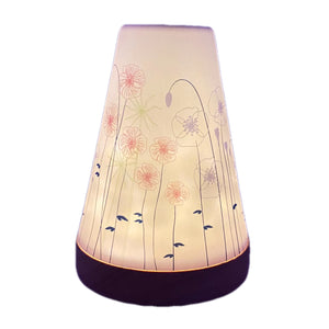 Porzellan Windlicht Vintage Style, „Blumen am Feldrand" 