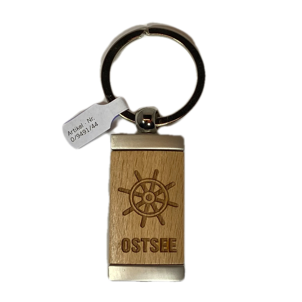 Schlüsselanhänger „Steuerrad Ostsee“