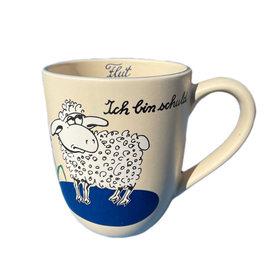 Große Tasse, Keramik, „Schaf - Unschuldslamm“ mit Wunschnamen - Jeder Name ist möglich!