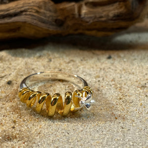 DUR Schmuck: Ring "Biene" 925er Silber, vergoldet R5491