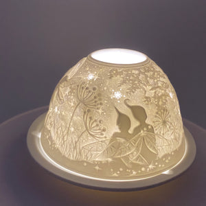 Porzellan Windlicht, Teelicht „Elfen" 