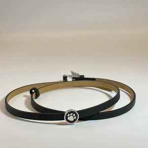 DUR Schmuck: Armband, Lederarmband schwarz mit Lavasandelement, A1598