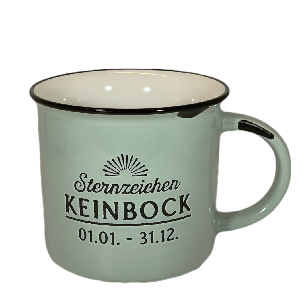 Tasse „Sternzeichen KEINBOCK“ Vintagebecher