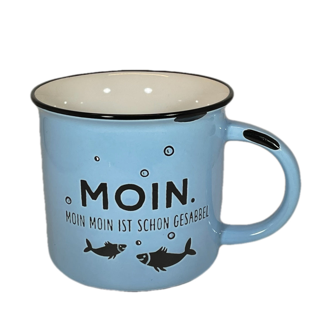 Tasse „Moin“ Vintagebecher