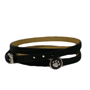 DUR Schmuck: Armband, Lederarmband schwarz mit Lavasandelement, A1598