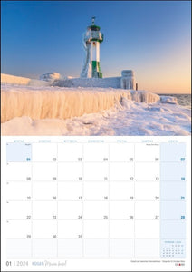 Kalender „Insel Rügen - 2024“ Foto-Wandkalender, Eiland-Verlag, Januar