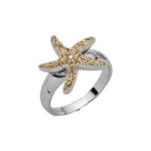 Laden Sie das Bild in den Galerie-Viewer, DUR Schmuck: Ring &quot;Seestern&quot; mit Strandsand R4595
