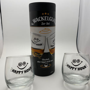 Wackelglas „Happy Hour“