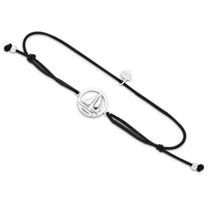 DUR Schmuck: Armband „Ahoi“ Segelschiff, Elastik, 925er Sterlingsilber A1627