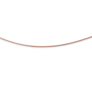 DUR Schmuck: Kette "Omega, dünn" 42 cm, 925er Sterlingssilber, rosé vergoldet, K2850