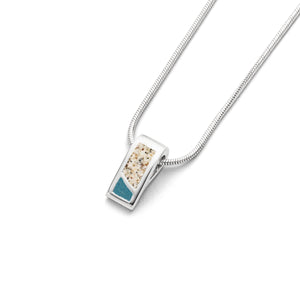 DUR Schmuck: Kette "Duett" mit Strandsand und blauem Steinsand, K2868