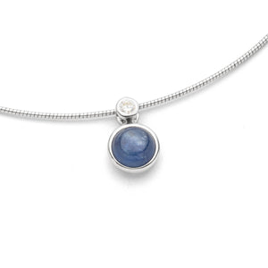 DUR Schmuck: Kette "Polarstern", 925er Sterlingsilber mit Kyanit, K2932