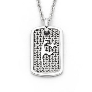 DUR Schmuck: Anhänger "Dogtag Sylt", 925er Sterlingsilber, P4561