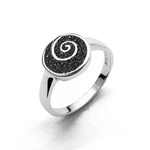 DUR Schmuck: Ring "Lavaspirale" mit Lavasand R4672 