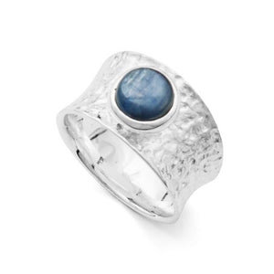 DUR Schmuck: Ring "Wasserblau", 925er Sterlingsilber mit Kyanit, R4719