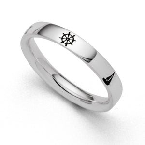 DUR Schmuck: Ring "Maritim" 925er Silber, oxidiert 5 Motive R5424